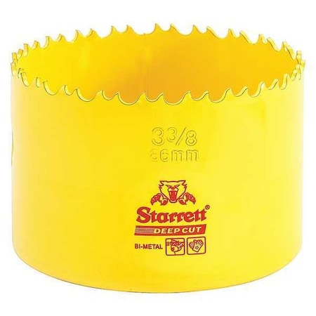 Starrett Bi-Metal Fast Cut Hole Saw 3-3/8" (86mm) DCH0338-G