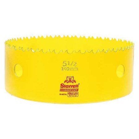 Starrett Bi-Metal Fast Cut Hole Saw 5-1/2" (140mm) DCH0512-G