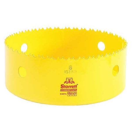 Starrett Bi-Metal Fast Cut Hole Saw 6" (152mm) DCH0600-G