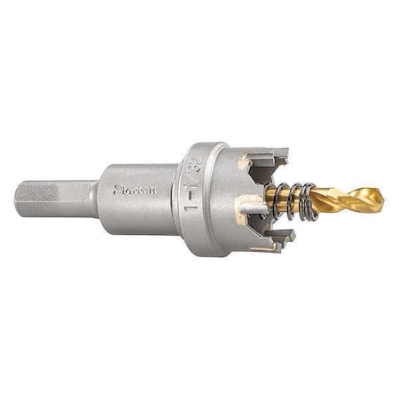 Starrett Carbide Tipped Hole Saw, 1-1/32", 26mm SM26