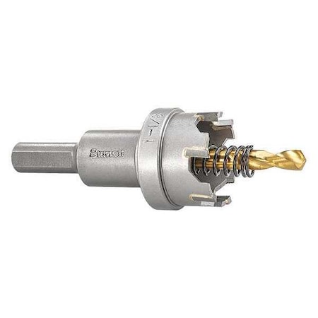 Starrett Carbide Tipped Hole Saw, 1.1/8", 29mm SM29