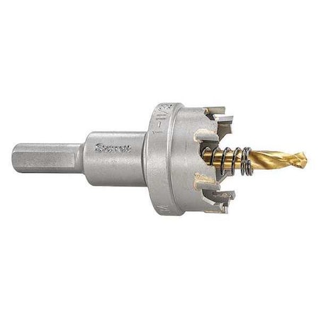 Starrett Carbide Tipped Hole Saw, 1-11/32", 34mm SM34