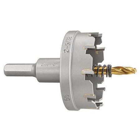 Starrett Carbide Tipped Hole Saw, 2-5/32", 55mm SM55