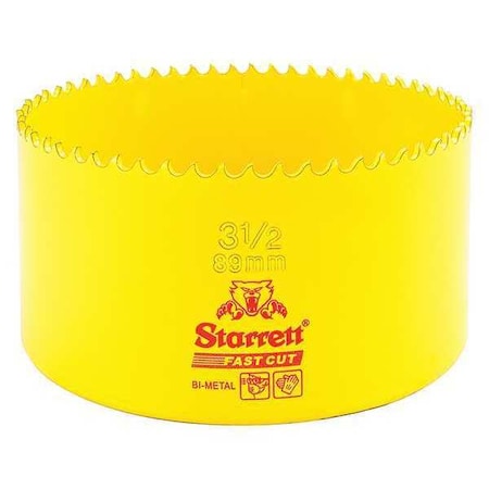 Starrett Bi-Metal Fast Cut Hole Saw 3-1/2" (89mm) FCH0312-G