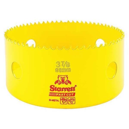 Starrett Bi-Metal Fast Cut Hole Saw 3-7/8" (98mm) FCH0378-G