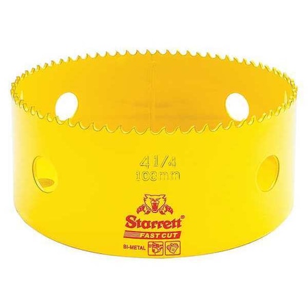 Starrett Bi-Metal Fast Cut Hole Saw 4-1/4" (108mm) FCH0414-G