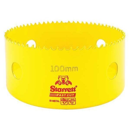 Starrett 100mm Fast Cut Metric Hole Saw Bi-Metal HSS FCH100M-G