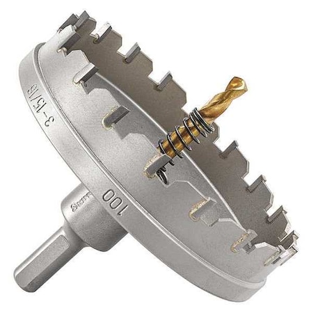 Starrett Carbide Tipped Hole Saw, 3-15/16", 100mm SM100