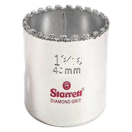 Starrett 1-9/16" Synthetic Diamond Grit Hole Saw KD0196-N