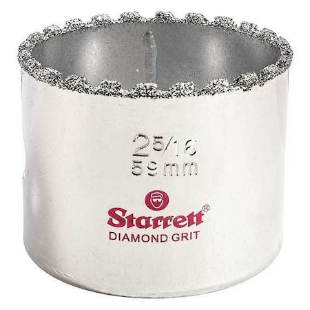 Starrett 2-5/16" Synthetic Diamond Grit Hole Saw KD0256-N