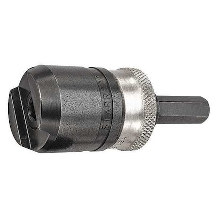 Starrett Kwik Change Arbor, Chuck - Hex Shank A6