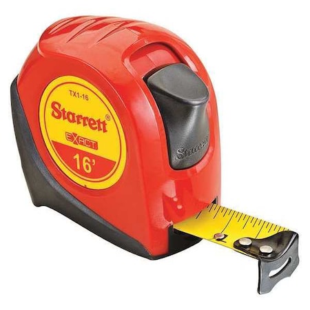 Starrett 16 ft. Tape Measures, 1" Blade KTX1-16-N