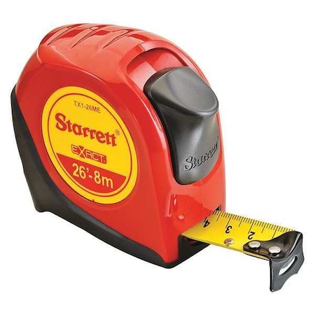 Starrett 26 ft. Tape Measures, 1" Blade KTX1-26ME-N