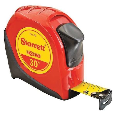 Starrett 30 ft. Tape Measures, 1" Blade KTX1-30-N