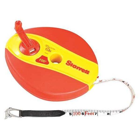 Starrett 100 ft. Tape Measures, 1/2" Blade KTS538-100-N