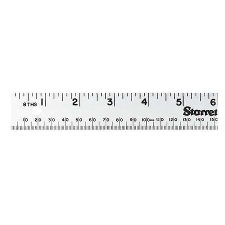 Starrett Aluminum 1 Meter Stick Rule, 1/8" Grad MS-2
