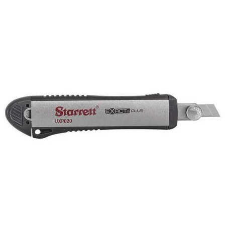 Starrett Aluminum Break-Away Utility Knife, S, Utility, Overmolded Plastic KUXP020-N