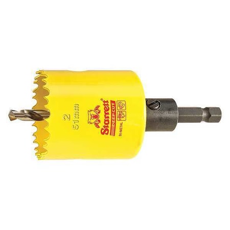 Starrett 2" (51mm) Bi-Metal HSS Hole Saw with Arbor ADCH0200