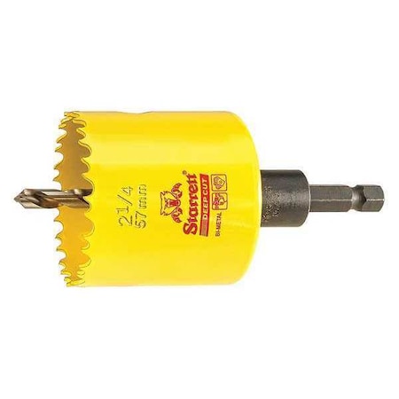 Starrett 2-1/4" (57mm) Bi-Metal HSS Hole Saw with Arbor ADCH0214