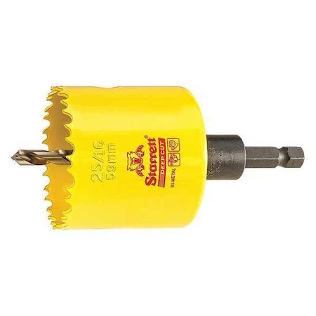 Starrett 2-5/16" (59mm) Bi-Metal HSS Hole Saw with Arbor ADCH0256