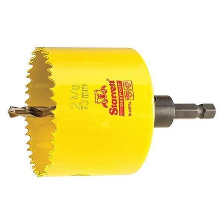 Starrett 2-7/8" (73mm) Bi-Metal HSS Hole Saw with Arbor ADCH0278
