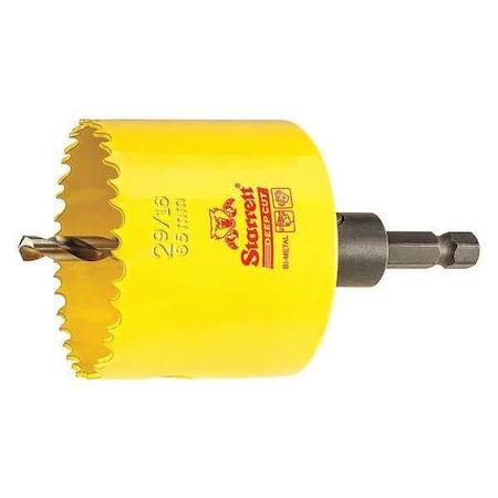 Starrett 2-9/16" (65mm) Bi-Metal HSS Hole Saw with Arbor ADCH0296