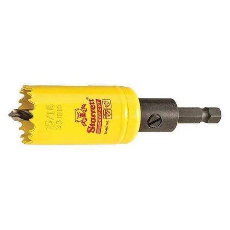 Starrett 1-5/16" (33mm) Bi-Metal HSS Hole Saw with Arbor ADCH0156