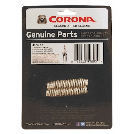 Corona Tools Springs For AG 4980SS 4980-5C