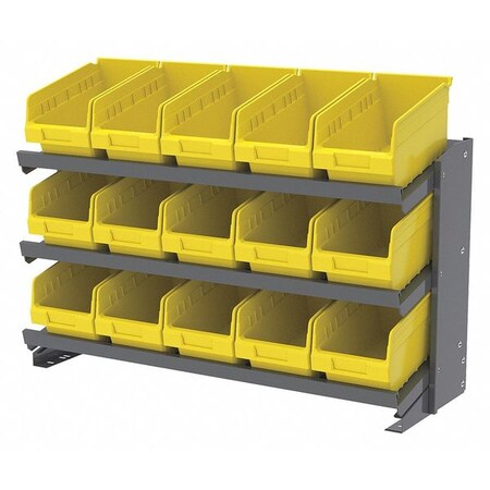 Akro-Mils Bench, Pick Rack, 12x36.75x25", Yellow APRBENCH090Y