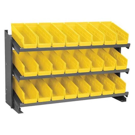 Akro-Mils Steel Bench Pick Rack, Yellow APRBENCH120