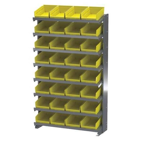 Akro-Mils Steel Sided Pick Rack, Yellow APRS150Y