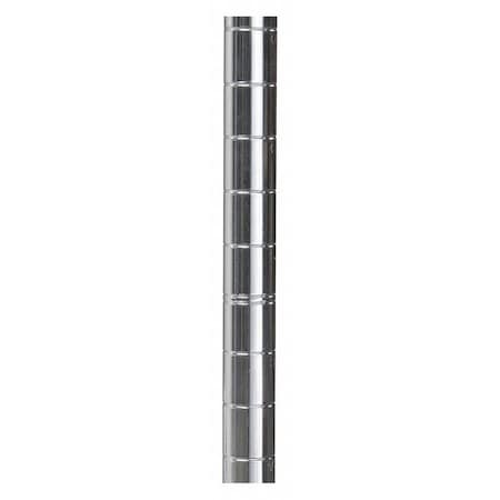 Akro-Mils Upright Shelving Posts, 1" O.D.W x 74"H, Chrome AWP74UPRIGHT
