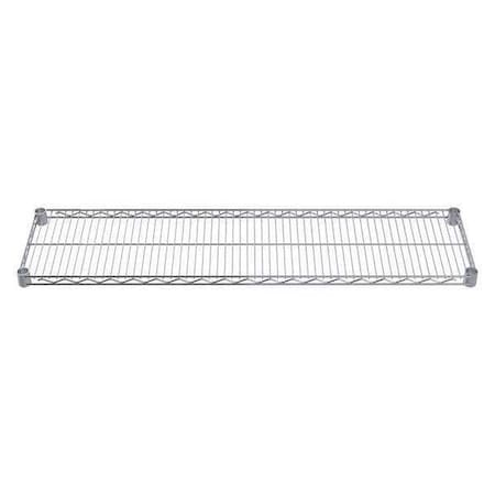 Akro-Mils Wire Shelf, 12"D x 36"W, 4 Shelves, Chrome AWS1236SHELF