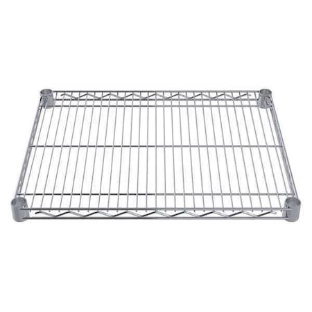 Akro-Mils Wire Shelf, 14"D x 36"W, 4 Shelves, Chrome AWS1436SHELF