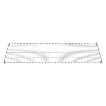 Akro-Mils Wire Shelf, 24"D x 60"W, 2 Shelves, Chrome AWS2460SHELF