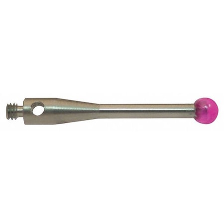 Ampg Cmm Tracer Tip, 3mm Ruby, 20mm, M2 Z3300