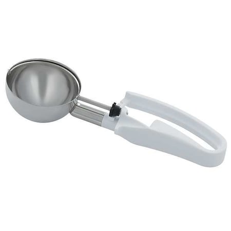 Vollrath Squeeze Disher, 4.7 oz., SS, White 47390