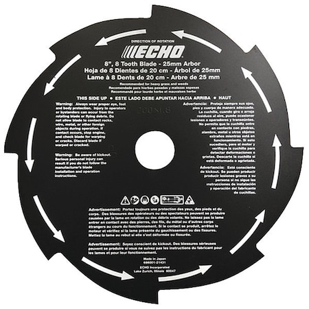 Echo Grass/Weed Blade, 8 In. Dia 69600121431
