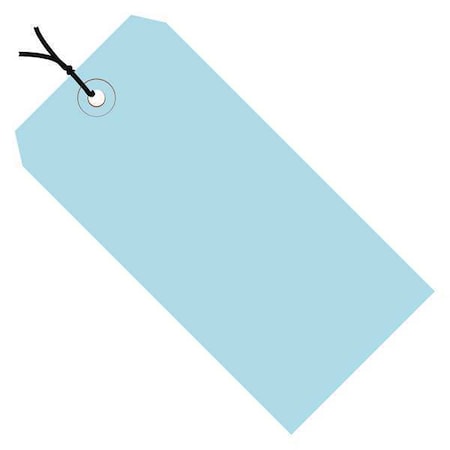 Partners Brand Shipping Tags, Pre-Strung, 13 Pt., 2 3/4" x 1 3/8", Light Blue, PK1000 G11012B