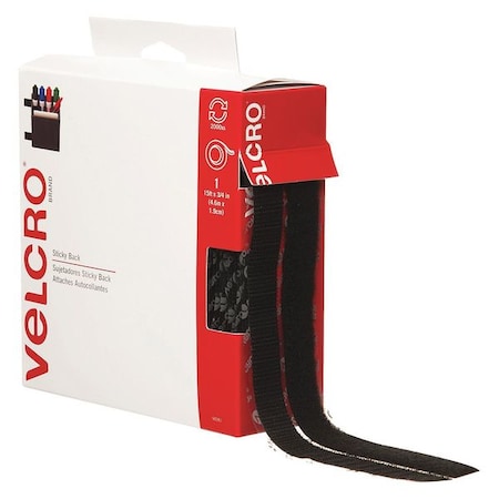 Velcro Brand Tape Combo Packs 3/4"x15ft., 15', 3/4" W, Black VEL101