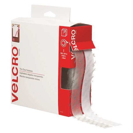 Velcro Brand Tape Combo Packs, 3/4"x15ft., 15', 3/4" W, Clear VEL150