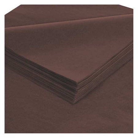 Partners Brand Tissue Paper, Gift Grade, 20" x 30", Brown, PK480 T2030Y