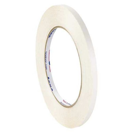 Tape Logic Tape Logic Double Sided Film Tape, 3.5 Mil, 1/4" x 60 yds., White, 18PK8 T981460