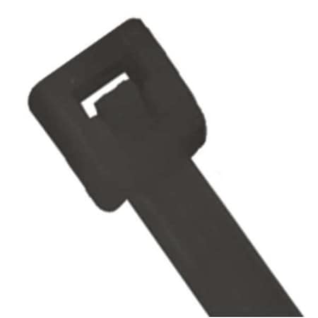 Partners Brand Cable Tie, 8 in L, Black, 18 lb Strength, 1000 PK CTUV818