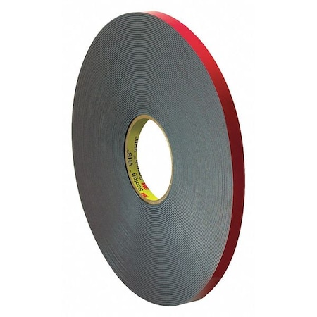 3M 3M 5958FR VHB Tape, 40.0 Mil, 1/2" x 5 yds., Black, 1/Case VHB595812R