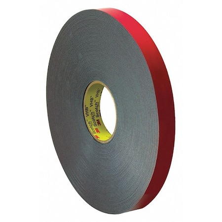 3M 3M 4646 VHB Tape, 25.0 Mil, 1" x 5 yds., Gray, 1/Case VHB464601R