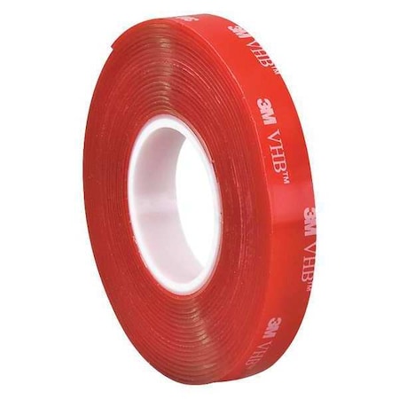 3M VHB Tape, 4910, 1"x5yd., Clr VHB491001R