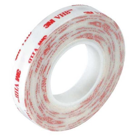 3M 3M 4920 VHB Tape, 15.0 Mil, 1" x 5 yds, White, 1/Case VHB492001R