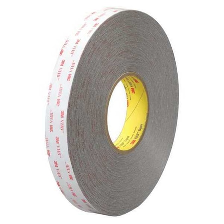 3M 3M 4926 VHB Tape, 15.0 Mil, 1/2" x 5 yds, Gray, 1/Case VHB492612R