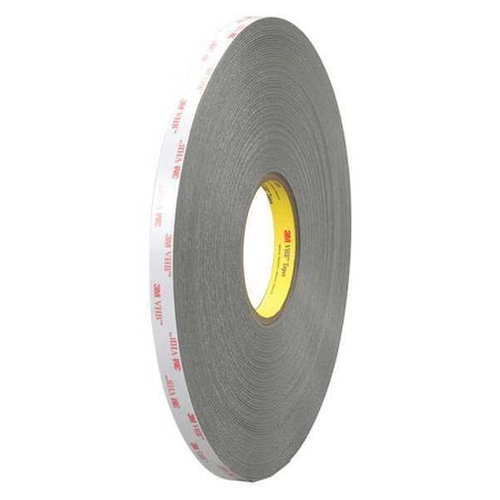3M 3M 4936 VHB Tape, 25.0 Mil, 1/2" x 5 yds, Gray, 1/Case VHB493612R
